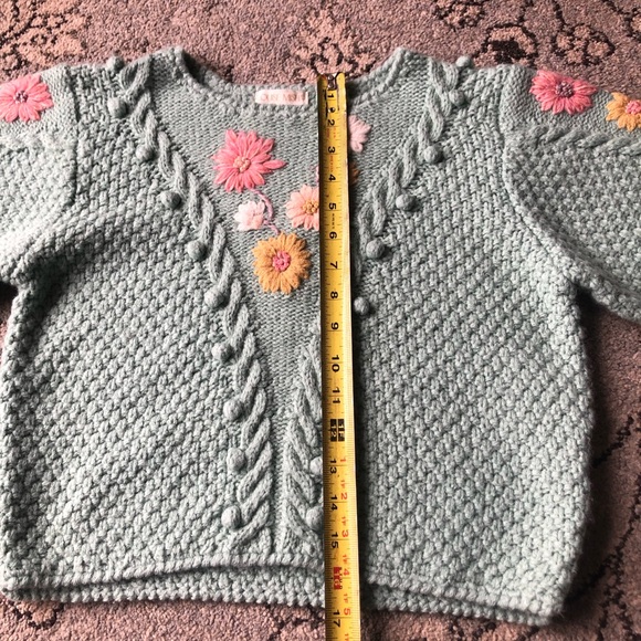 Louise Misha Acacia embroidered sweater Mineral Blue size 10Y - Picture 15 of 15